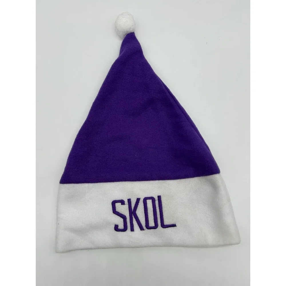 Minnesota Vikings Football Skol Winter Christmas Hat US Bank Stadium Purple‎